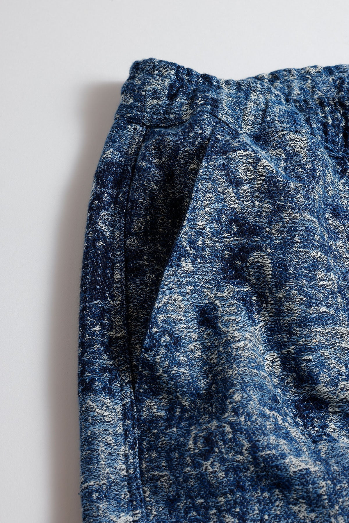 FUNDAMENTAL JACQUARD BORO SHORT PANTS-INDIGO