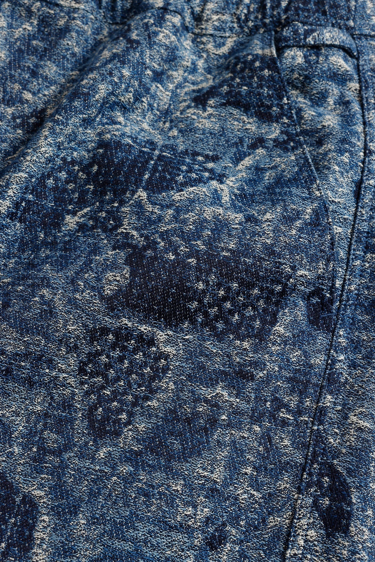 FUNDAMENTAL JACQUARD BORO SHORT PANTS-INDIGO