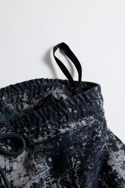 FUNDAMENTAL JACQUARD BORO SHORT PANTS-BLUE GRAY