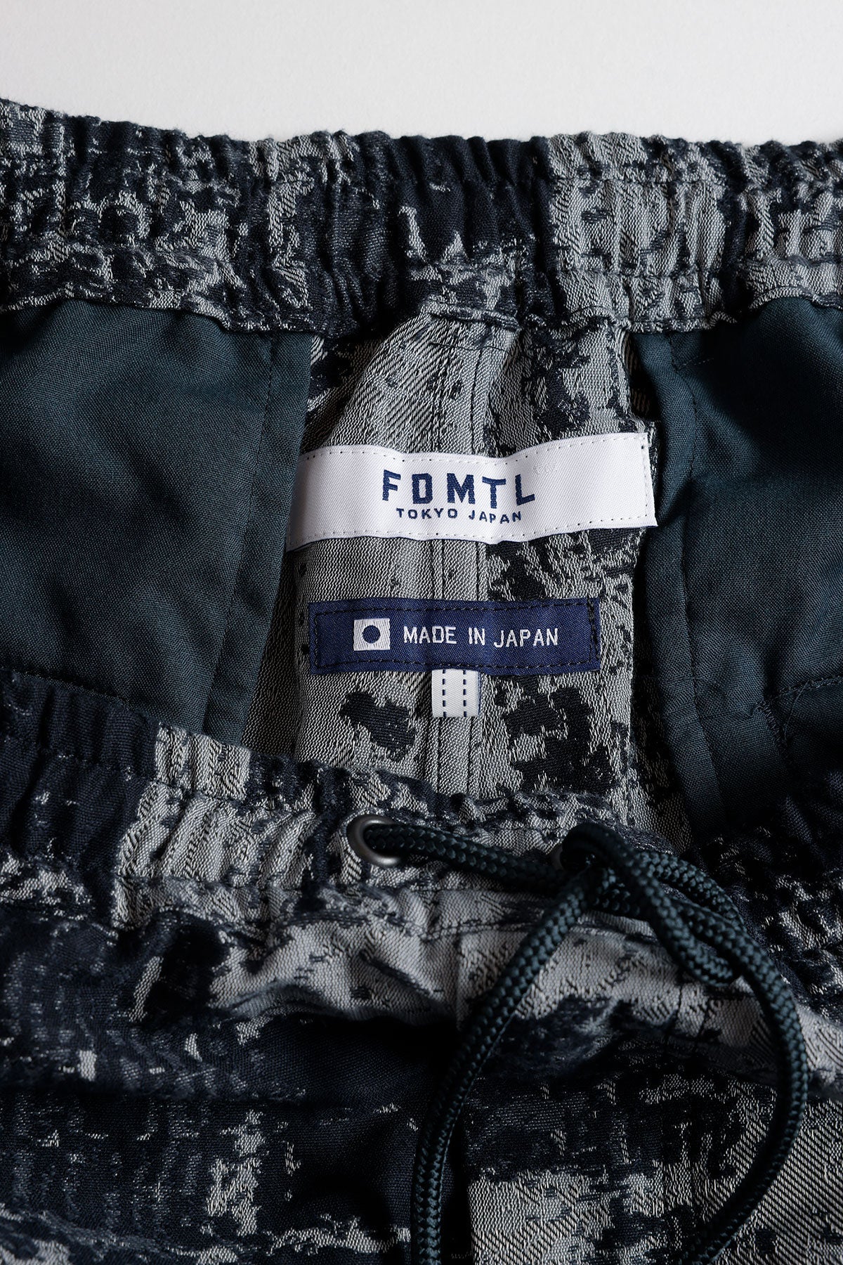 FUNDAMENTAL JACQUARD BORO SHORT PANTS-BLUE GRAY