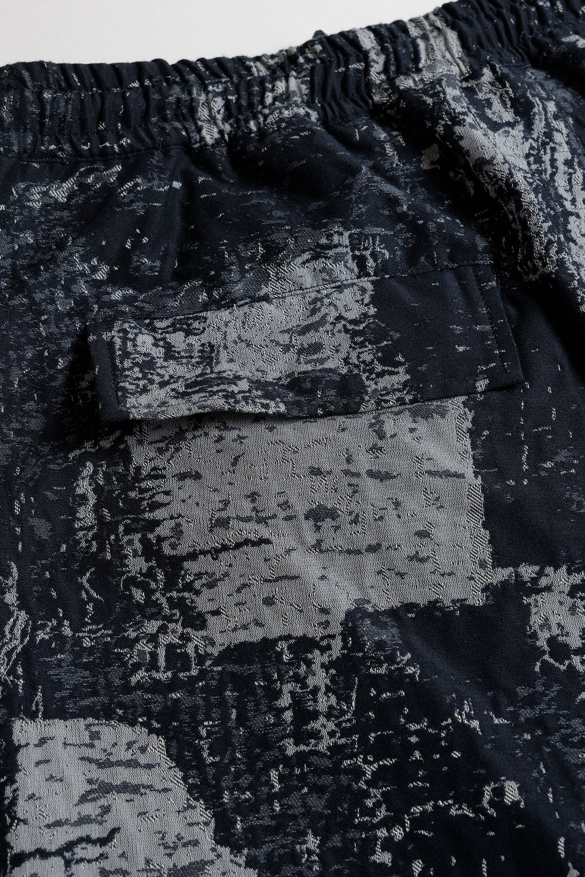 FUNDAMENTAL JACQUARD BORO SHORT PANTS-BLUE GRAY