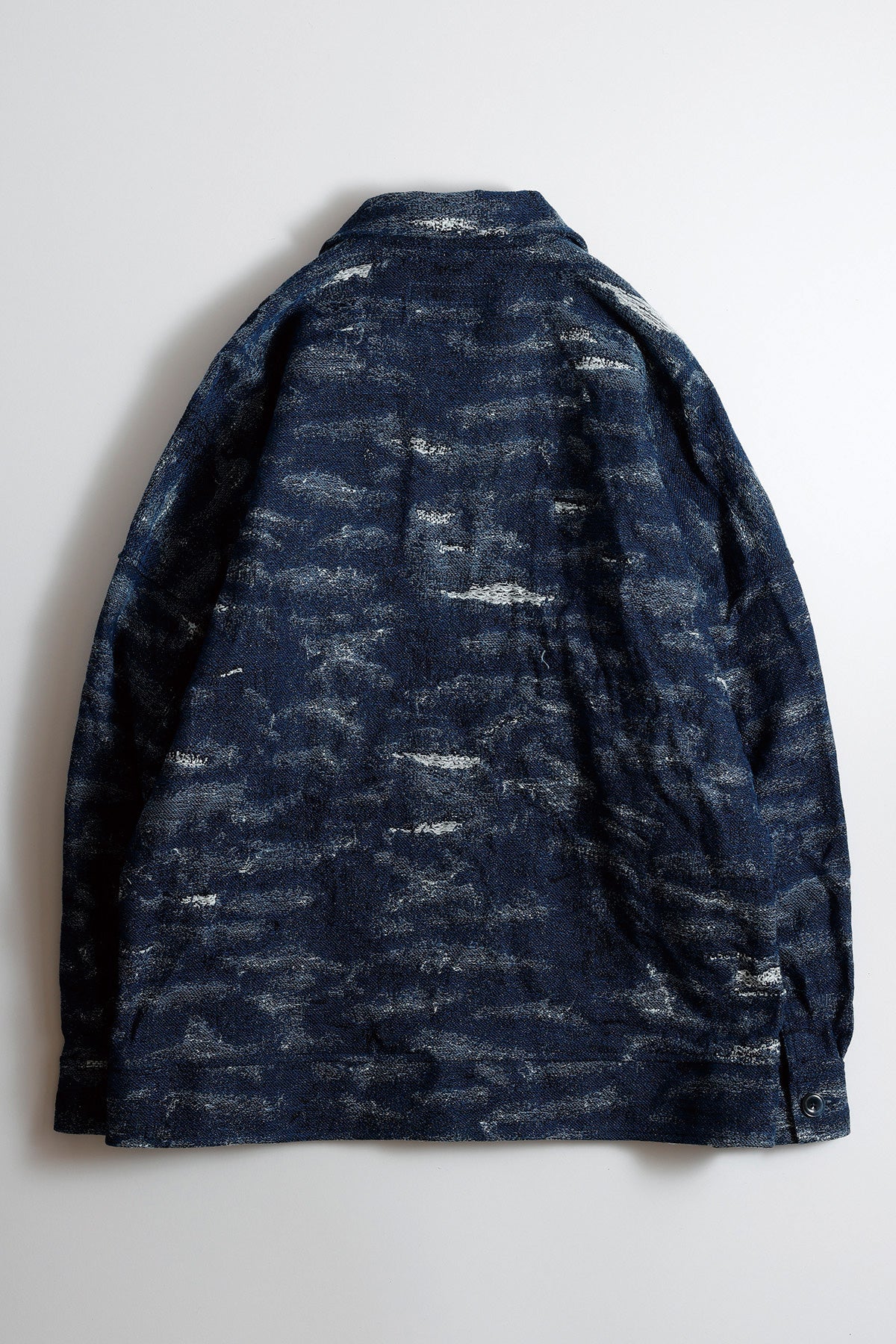 FUNDAMENTAL JACQUARD DENIM BLOUSON RINSE-INDIGO