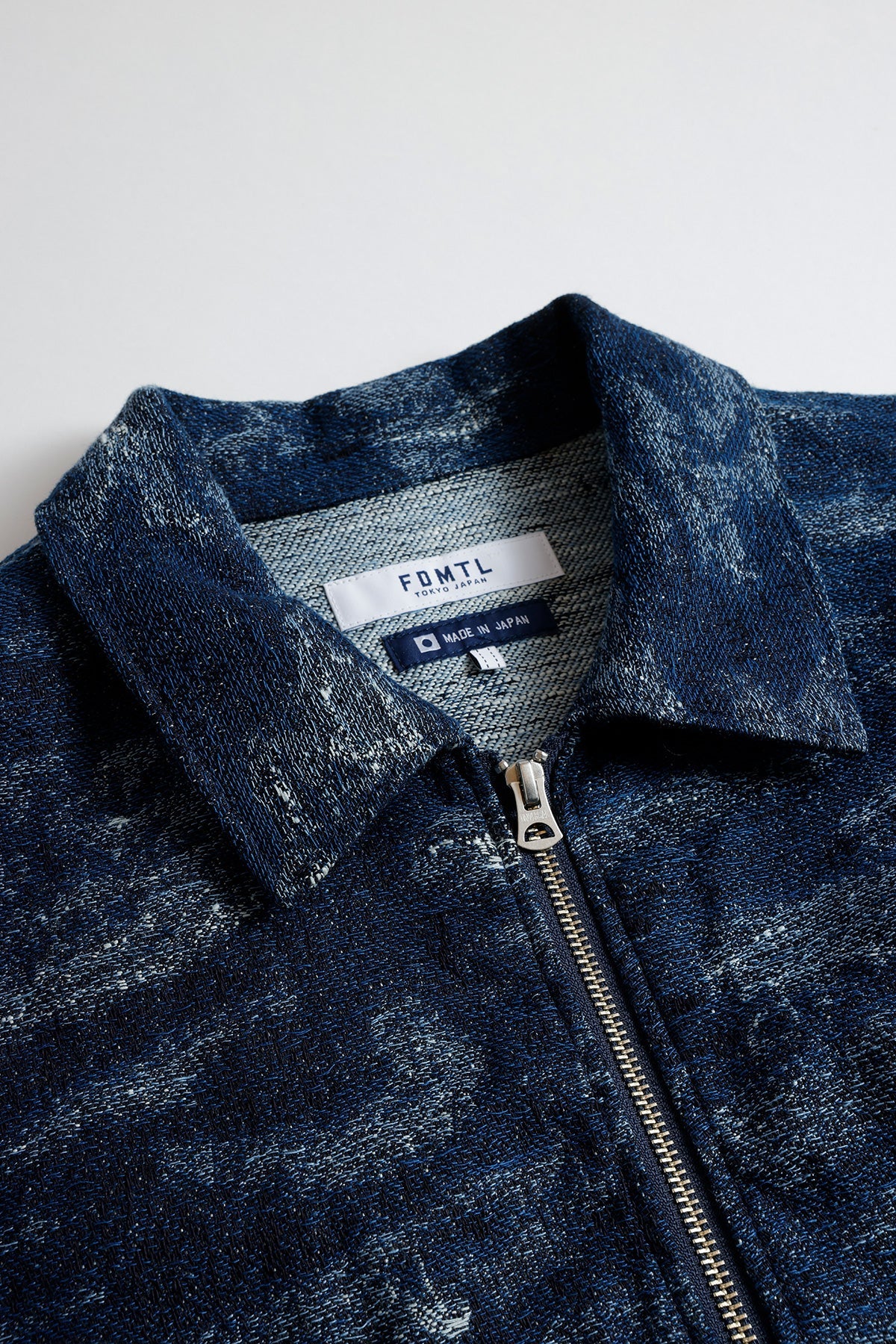 FUNDAMENTAL JACQUARD DENIM BLOUSON RINSE-INDIGO