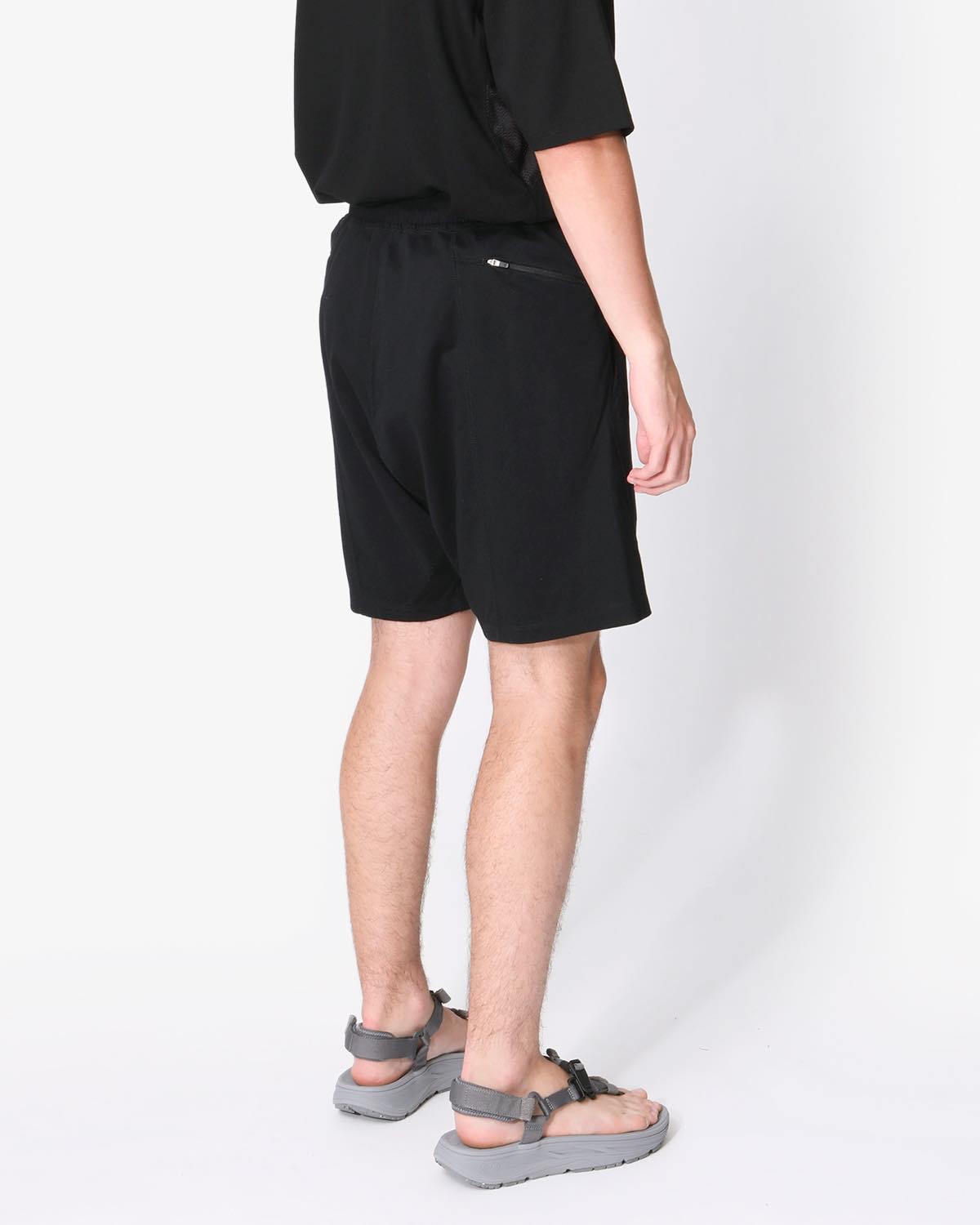 NONNATIVE JOGGER EASY SHORTS C/N JERSEY ICE PACK-BLACK
