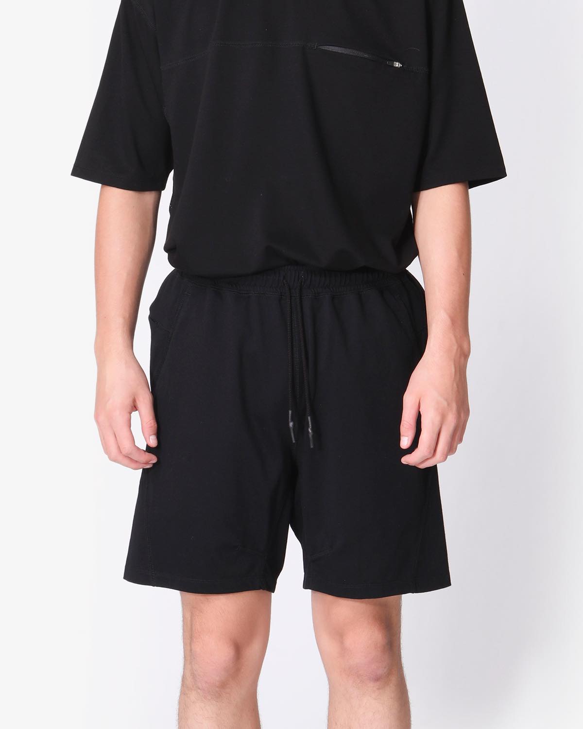 NONNATIVE JOGGER EASY SHORTS C/N JERSEY ICE PACK-BLACK