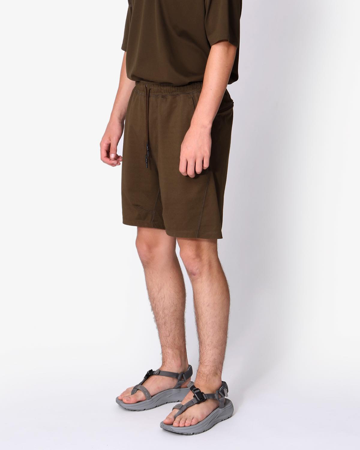 NONNATIVE JOGGER EASY SHORTS C/N JERSEY ICE PACK-OLIVE