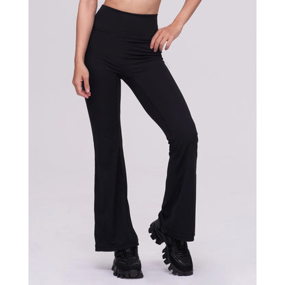 JOINED HIGHT-WAIST PEACH MINI FLARED PANT