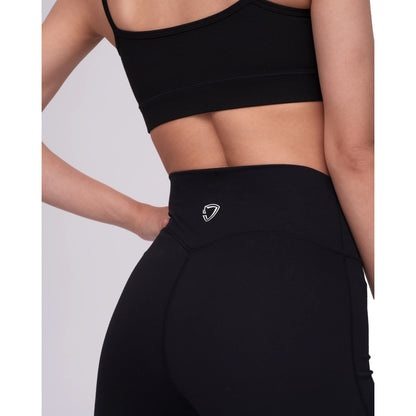 JOINED HIGHT-WAIST PEACH MINI FLARED PANT