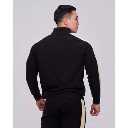 JOINED STRIPE ZIP UP