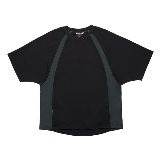 JOINED URBAN MESH PANELED RAGLAN EXTRA-OVERSIZED