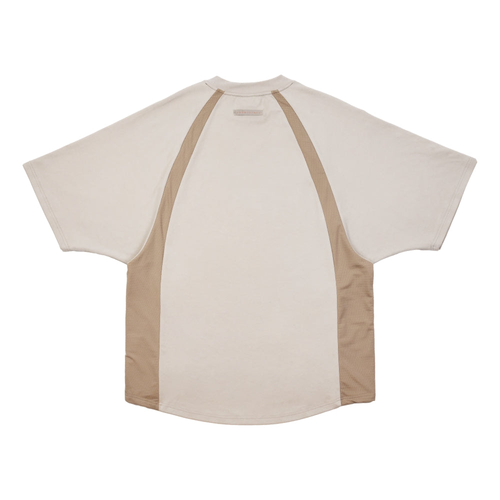 JOINED URBAN MESH PANELED RAGLAN EXTRA-OVERSIZED