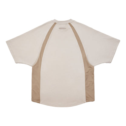 JOINED URBAN MESH PANELED RAGLAN EXTRA-OVERSIZED