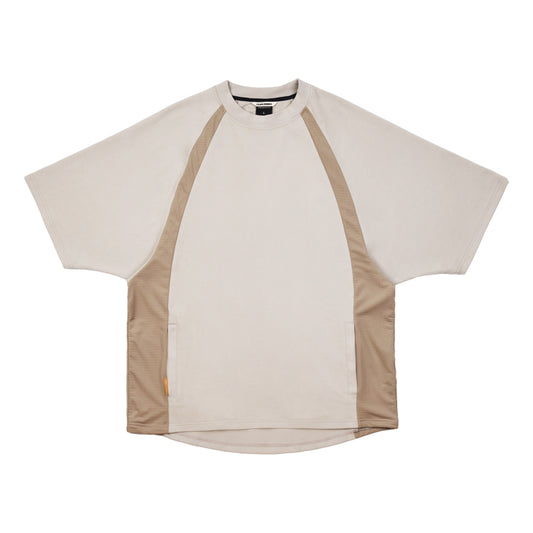 JOINED URBAN MESH PANELED RAGLAN EXTRA-OVERSIZED