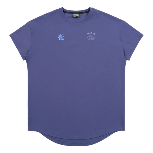 JOINED CNY24 LOONG ADAPT DROP SHOULDER MUSCLE TEE - INDIGO