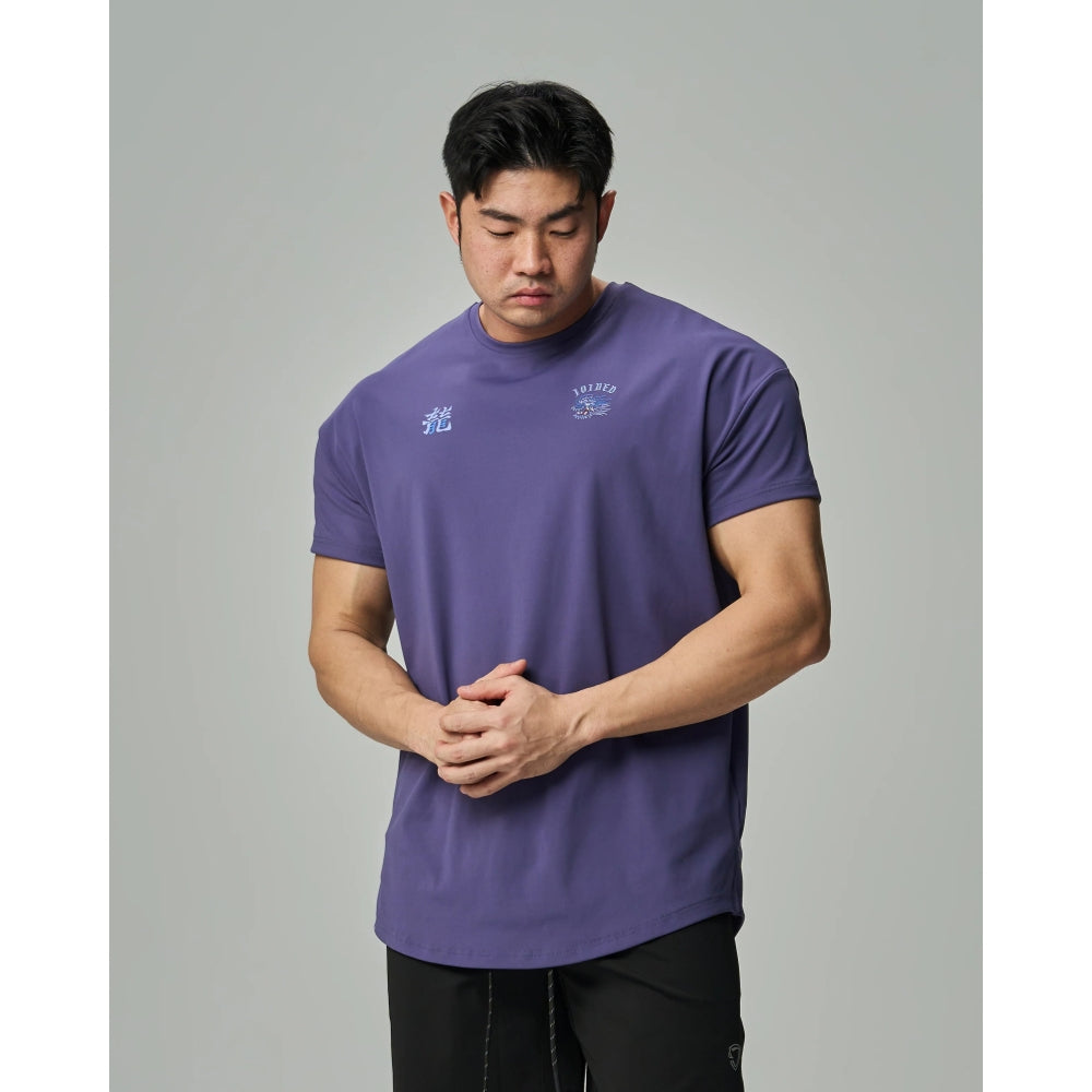 JOINED CNY24 LOONG ADAPT DROP SHOULDER MUSCLE TEE - INDIGO