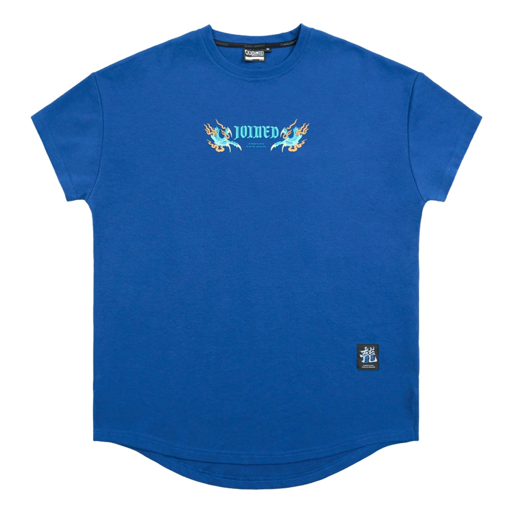 JOINED CNY24 LOONG DROP SHOULDER MUSCLE TEE - DARK BLUE