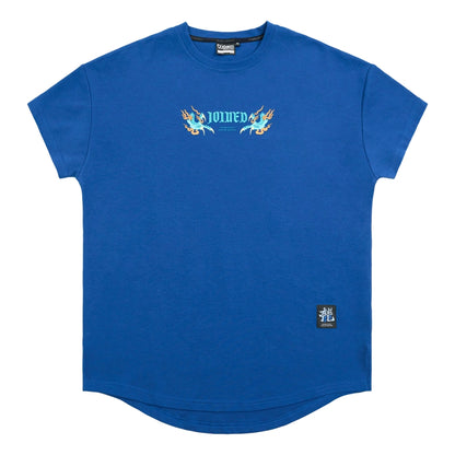 JOINED CNY24 LOONG DROP SHOULDER MUSCLE TEE - DARK BLUE