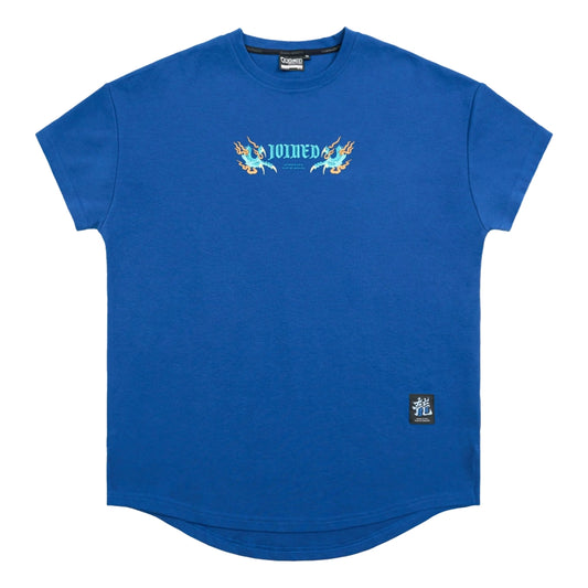 JOINED CNY24 LOONG DROP SHOULDER MUSCLE TEE - DARK BLUE