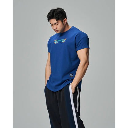 JOINED CNY24 LOONG DROP SHOULDER MUSCLE TEE - DARK BLUE