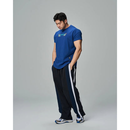 JOINED CNY24 LOONG DROP SHOULDER MUSCLE TEE - DARK BLUE