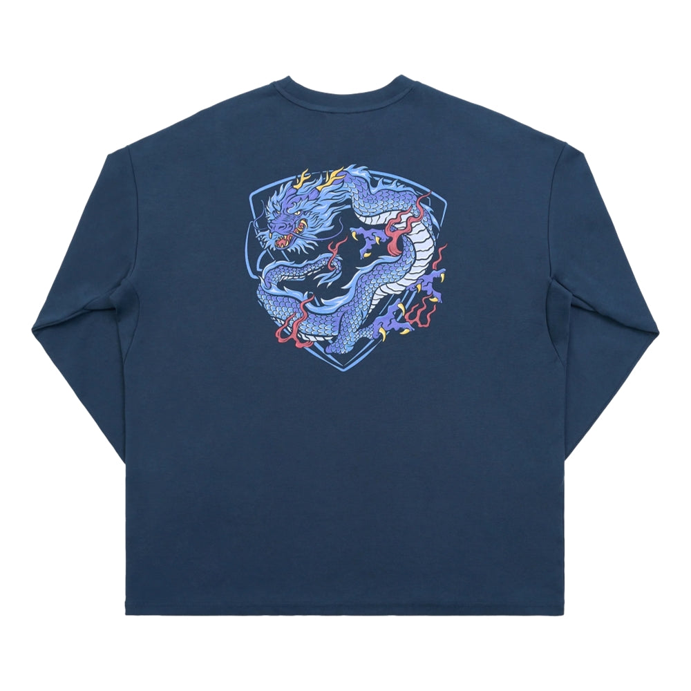 JOINED CNY24 LOONG OVERSIZED LONG SLEEVES - DARK BLUE