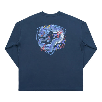 JOINED CNY24 LOONG OVERSIZED LONG SLEEVES - DARK BLUE