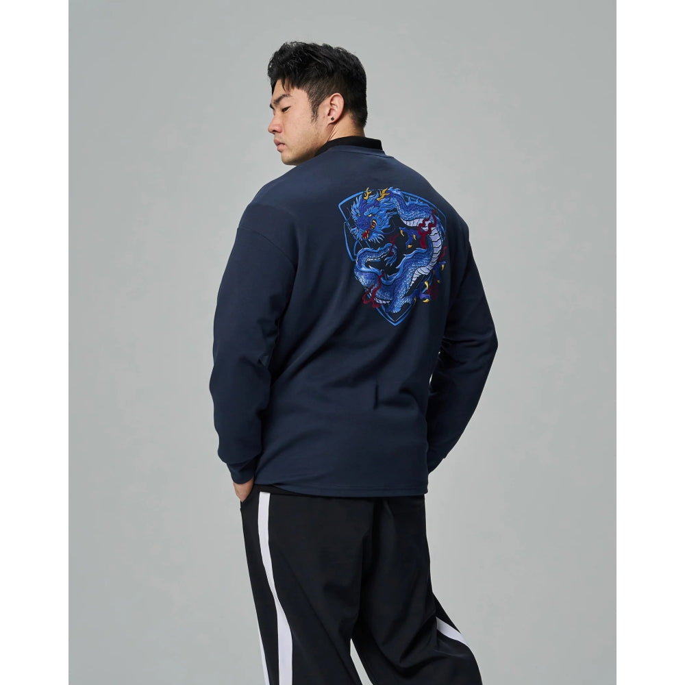 JOINED CNY24 LOONG OVERSIZED LONG SLEEVES - DARK BLUE