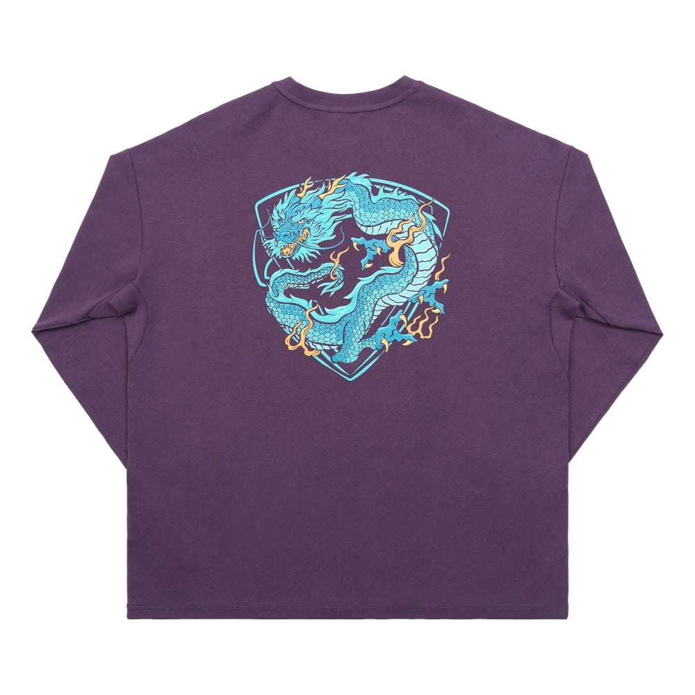 JOINED CNY24 LOONG OVERSIZED LONG SLEEVES - DARK PURPLE