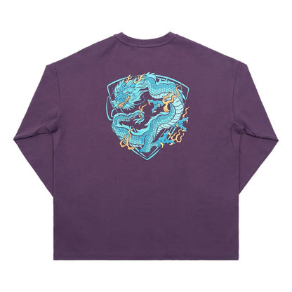 JOINED CNY24 LOONG OVERSIZED LONG SLEEVES - DARK PURPLE