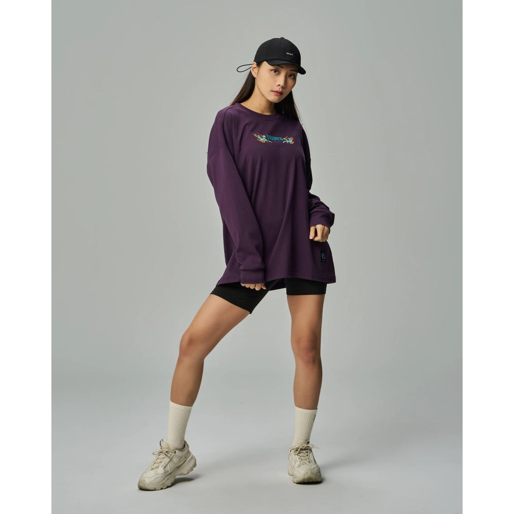 JOINED CNY24 LOONG OVERSIZED LONG SLEEVES - DARK PURPLE