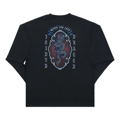JOINED CNY24 LOONG EXTRA OVERSIZED LONG SLEEVES - BLACK