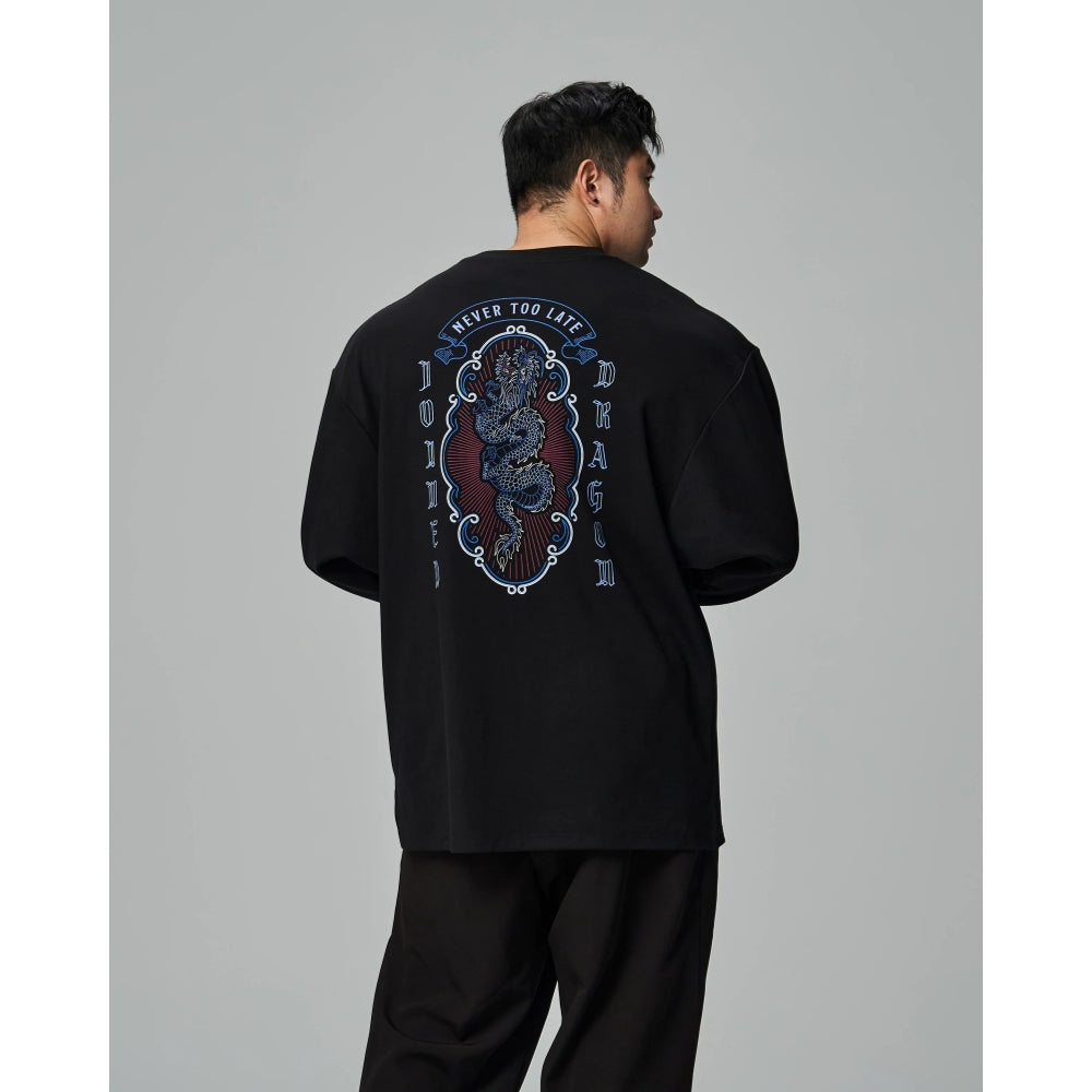 JOINED CNY24 LOONG EXTRA OVERSIZED LONG SLEEVES - BLACK