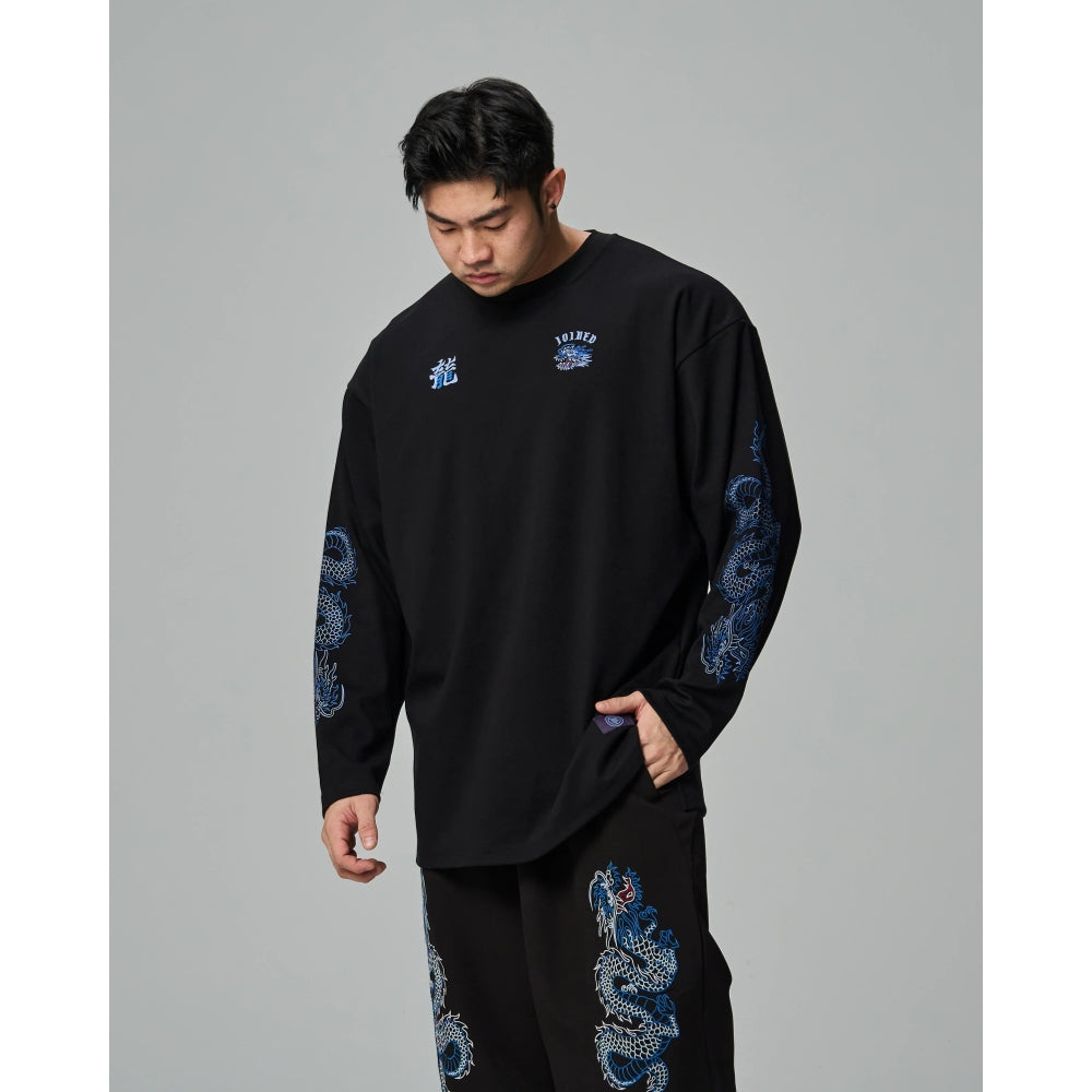 JOINED CNY24 LOONG EXTRA OVERSIZED LONG SLEEVES - BLACK