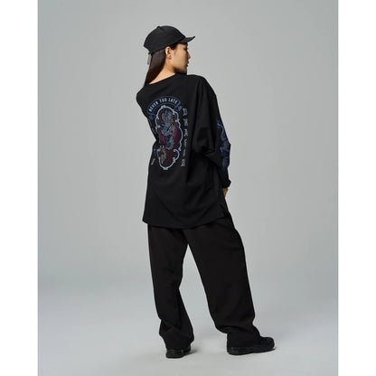 JOINED CNY24 LOONG EXTRA OVERSIZED LONG SLEEVES - BLACK