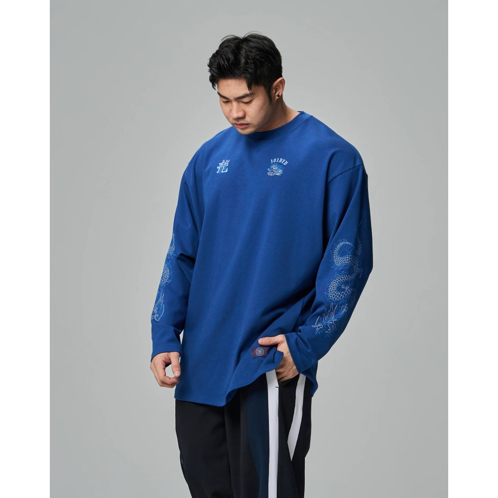 JOINED CNY24 LOONG EXTRA OVERSIZED LONG SLEEVES - DARK BLUE