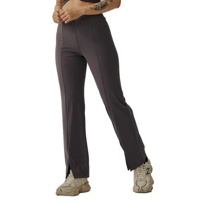 JOINED FRONT SLIT WIDE LEG PANT