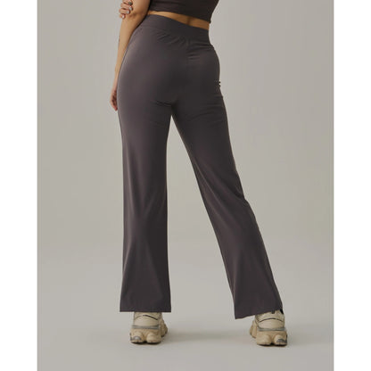 JOINED FRONT SLIT WIDE LEG PANT