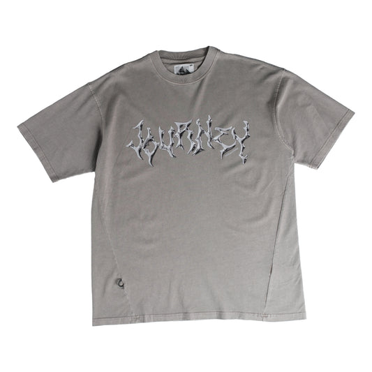 NINE POINT NINE JOURNEY IN MONTION S/S TEE-WASHED KHAKI