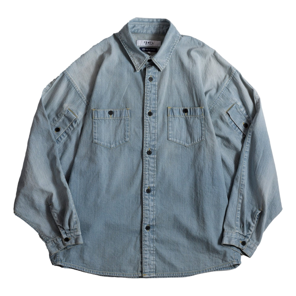 FUNDAMENTAL KYTE SHIRT 3YR WASH-INDIGO