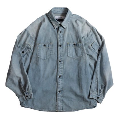FUNDAMENTAL KYTE SHIRT 3YR WASH-INDIGO