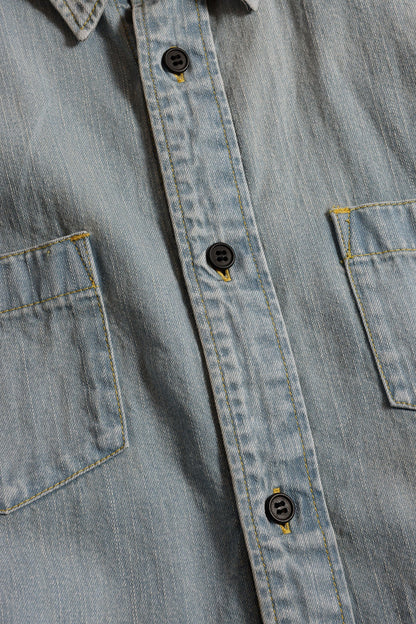FUNDAMENTAL KYTE SHIRT 3YR WASH-INDIGO