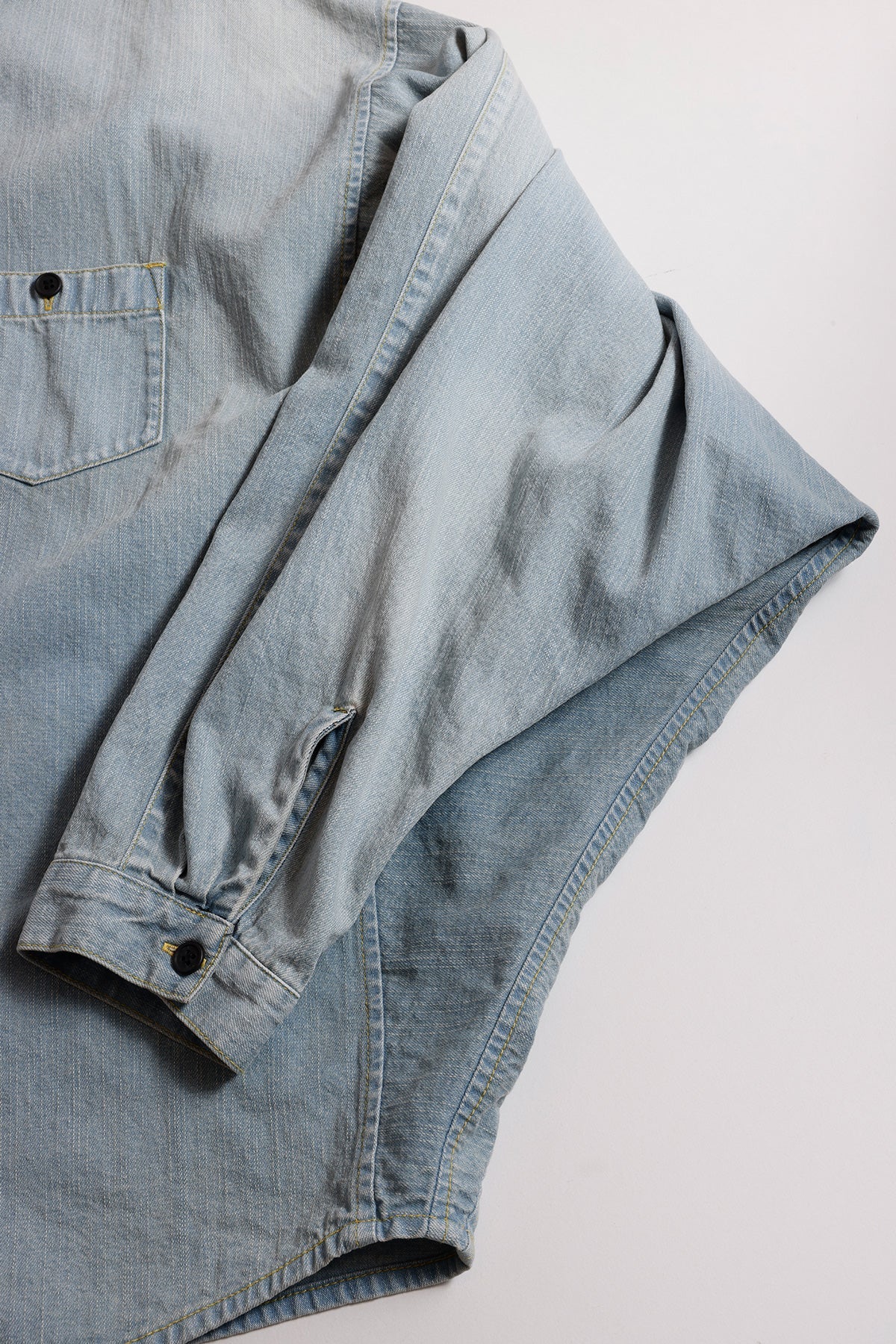FUNDAMENTAL KYTE SHIRT 3YR WASH-INDIGO