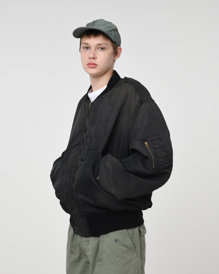 BOWWOW L-2B FLIGHT JACKET AGED-BLACK