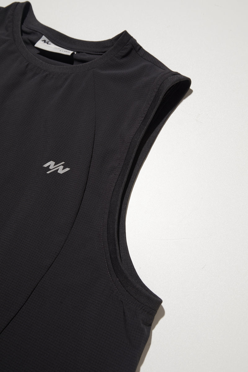 NINE POINT NINE LAGOON BREATHE TANK TOP-GREY