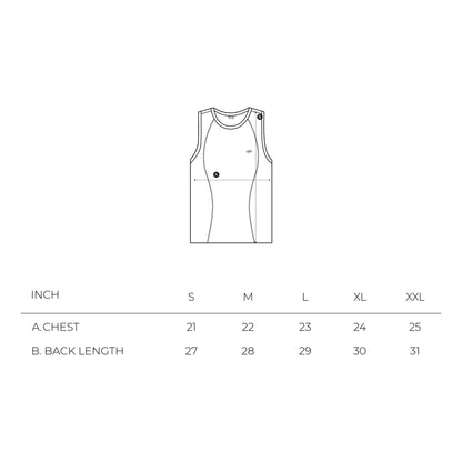 NINE POINT NINE LAGOON BREATHE TANK TOP-GREY