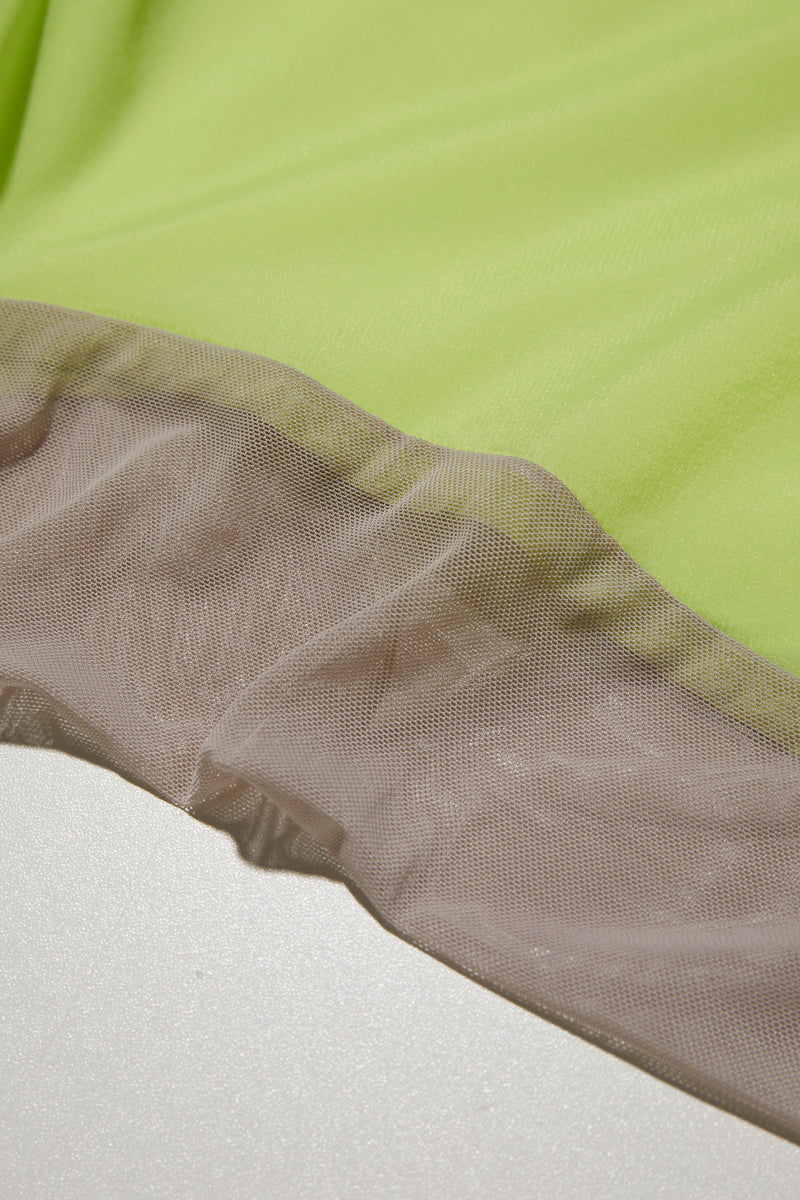 NINE POINT NINE LAGOON TRANSPARENT WINDBREAKER-LIME