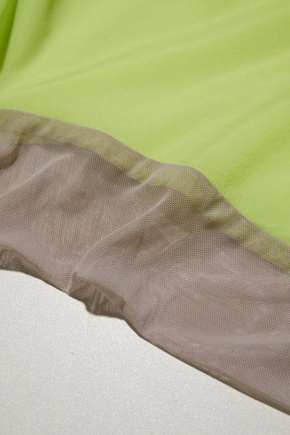 NINE POINT NINE LAGOON TRANSPARENT WINDBREAKER-LIME