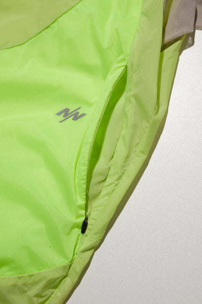 NINE POINT NINE LAGOON TRANSPARENT WINDBREAKER-LIME