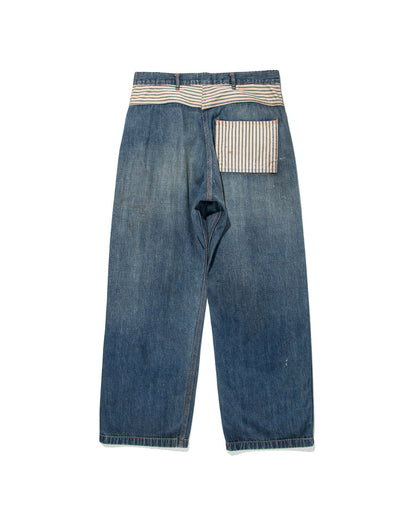 BOWWOW LAPD PRISONER DENIM PT AGING-INDIGO