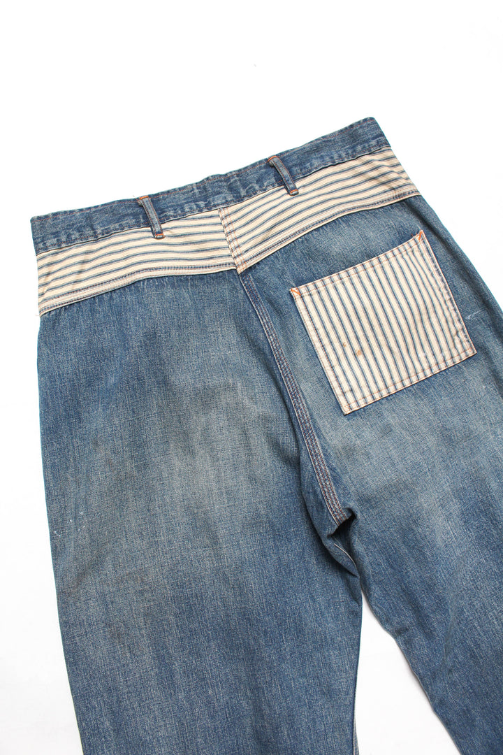 BOWWOW LAPD PRISONER DENIM PT AGING-INDIGO